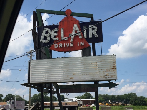 All that's left of the Bel-Air Drive In